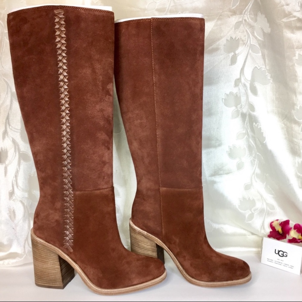 UGG Brown Suede Tall Boots NEW!